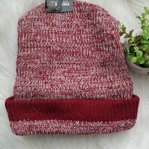 ThermaX Red and White Sherpa Inside Warm Beanie